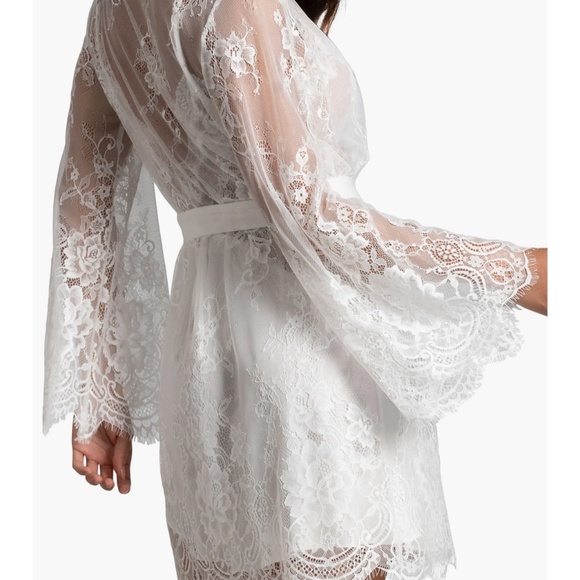 Bridal Lace Robe - In Bloom - Picture 3 of 6
